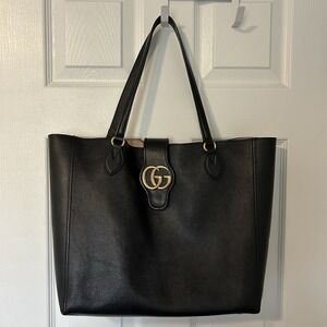 Gucci Dahlia‎ Leather Small Dahlia Double G Tote Bag and Pouch